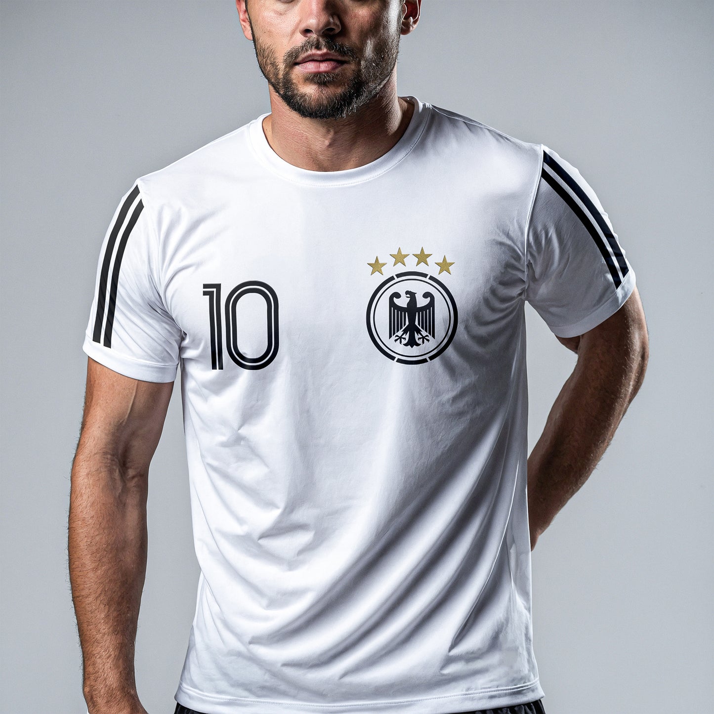 Deutschland-Fußballtrikot für Herren mit eigenem Namen und Nummer