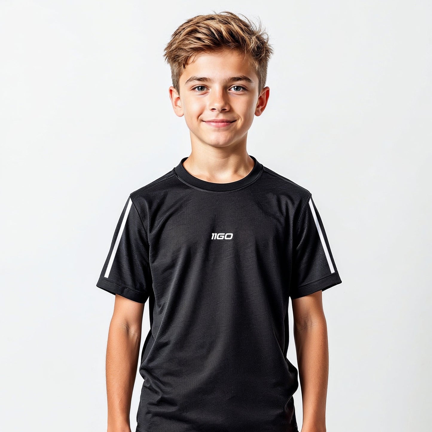 Personalisiertes Fußball Trikot Schwarz mit eigenem Namen und Nummer