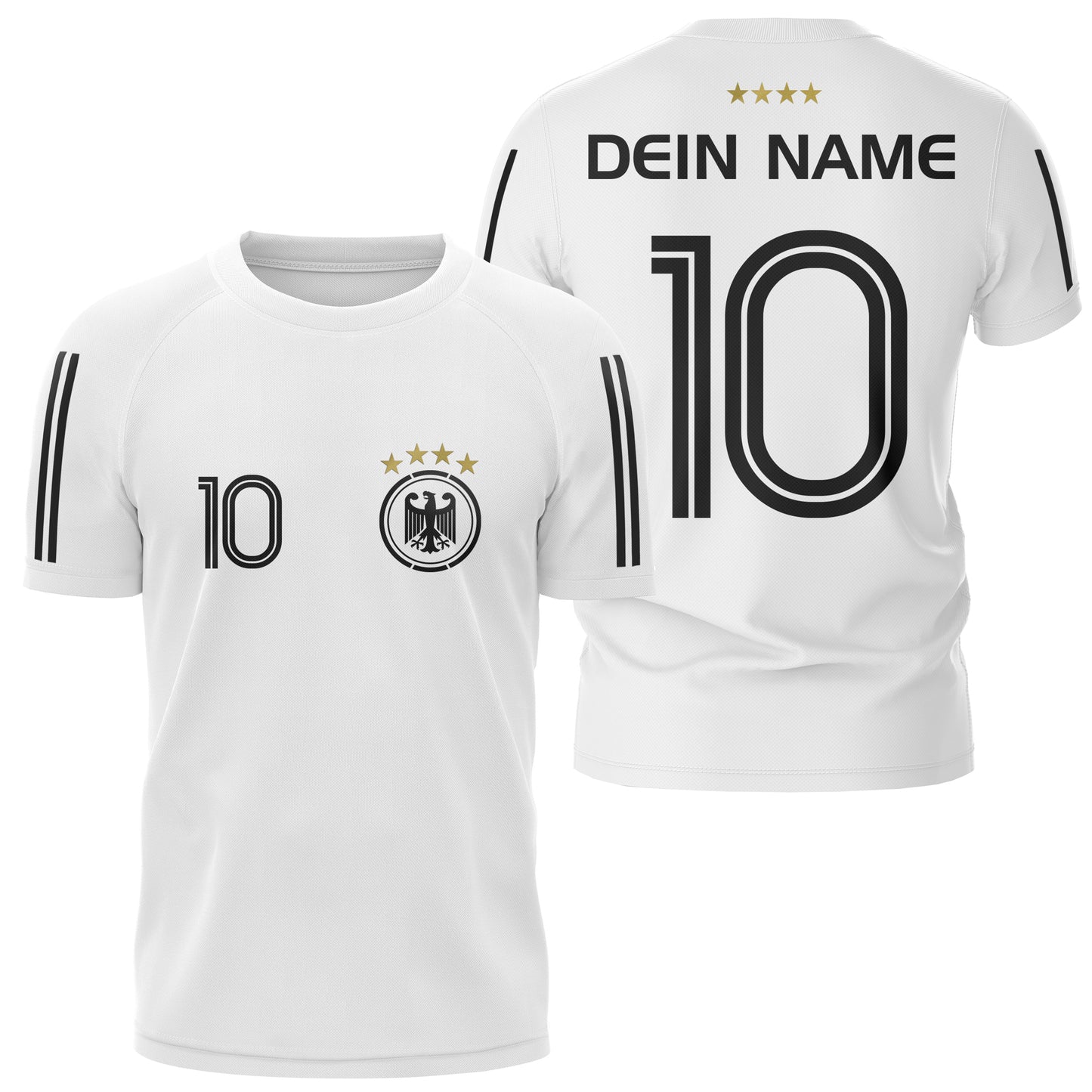 Deutschland-Fußballtrikot für Herren mit eigenem Namen und Nummer