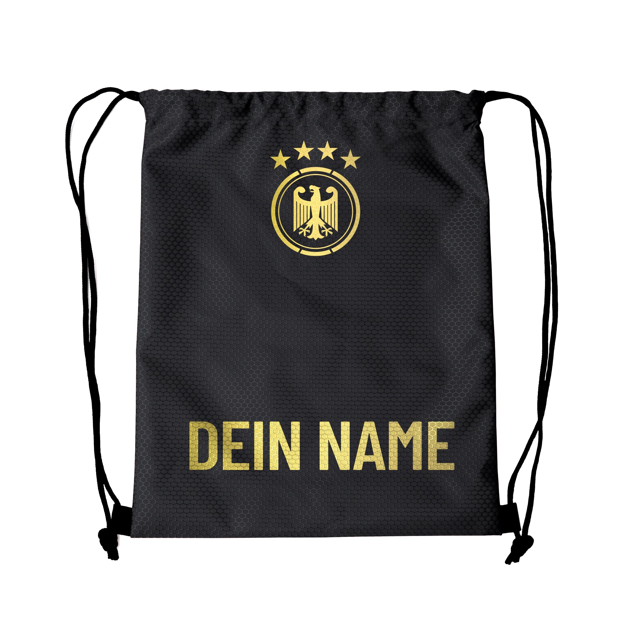 Deutschland Fußball-Sportbeutel mit deinem Namen