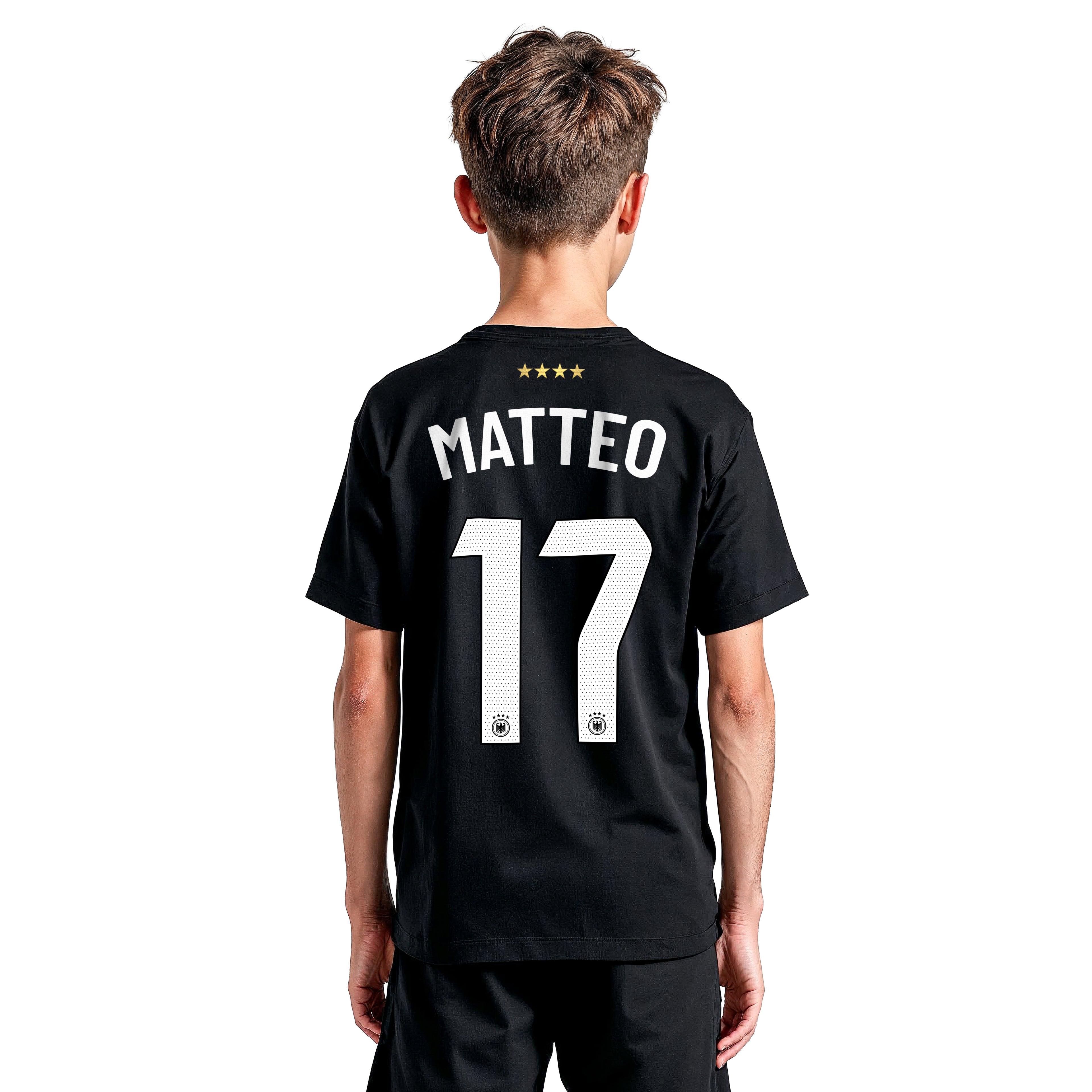 Kinder-Fußballtrikot Deutschland mit deinem Namen – Premium