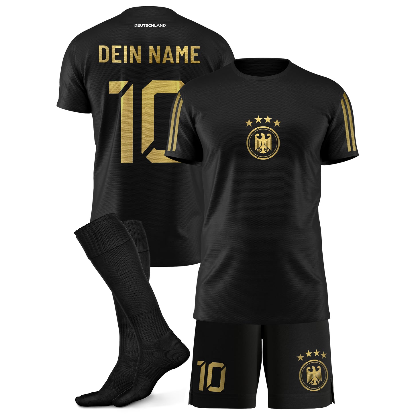 Deutschland Kinder Fußball-Set mit eigenem Namen und Nummer