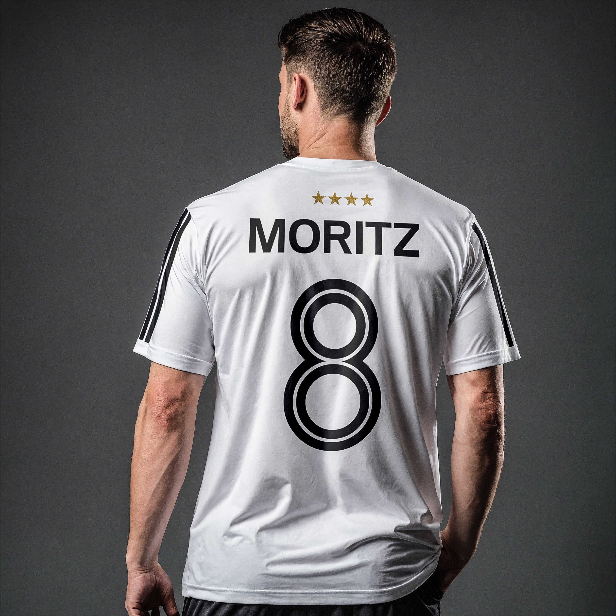 Deutschland-Fußballtrikot für Herren mit eigenem Namen und Nummer