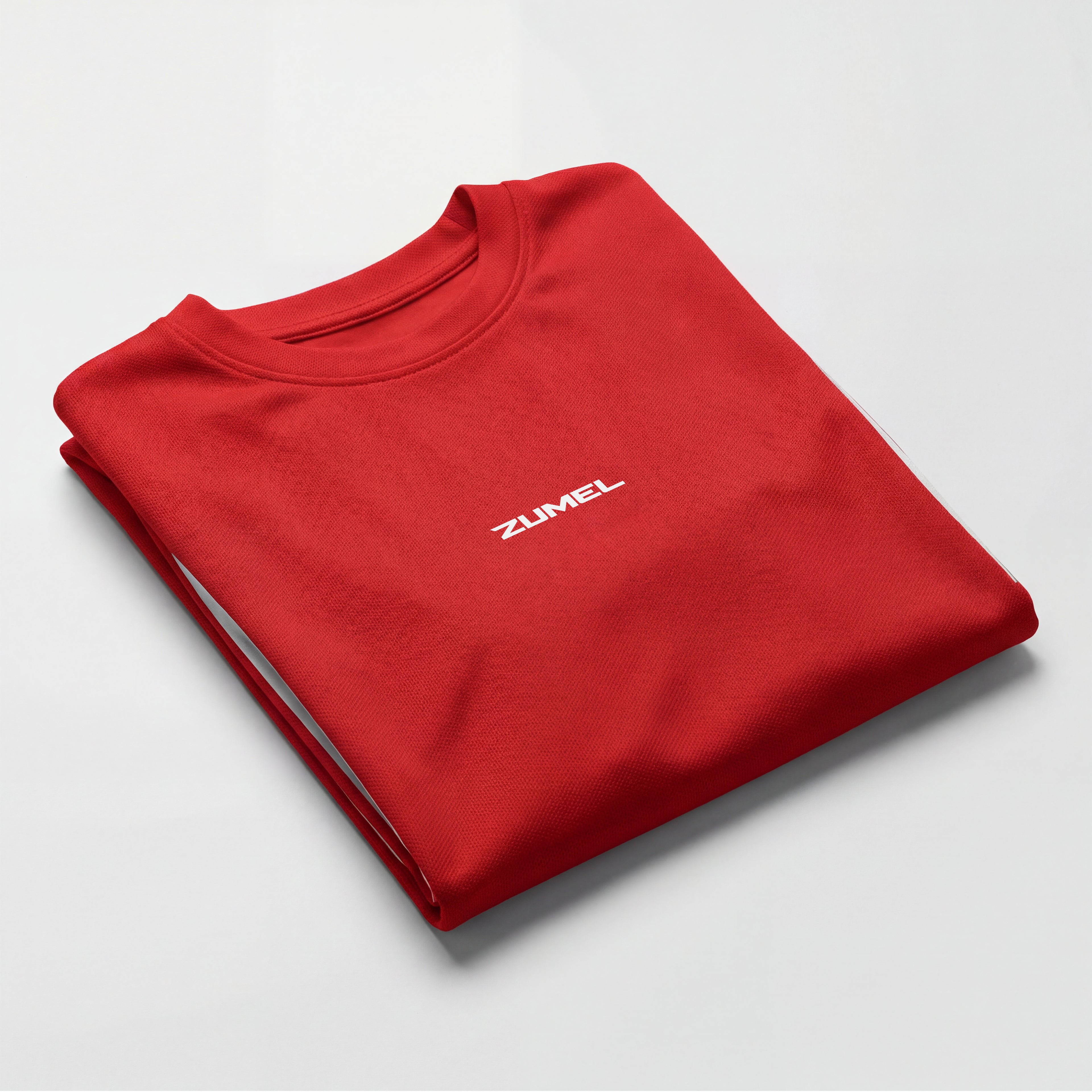 Personalisiertes rotes Fußballtrikot mit Namen und Nummer