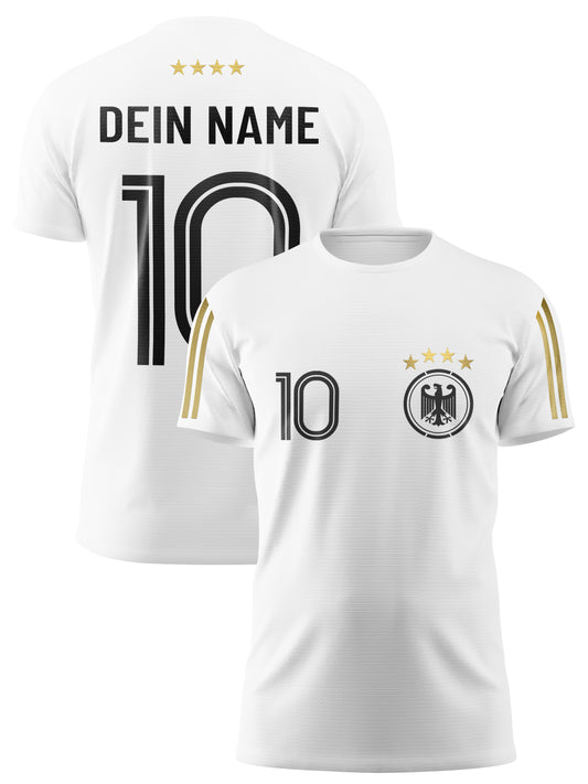 Deutschland-Fußballtrikot für Damen mit eigenem Namen und Nummer