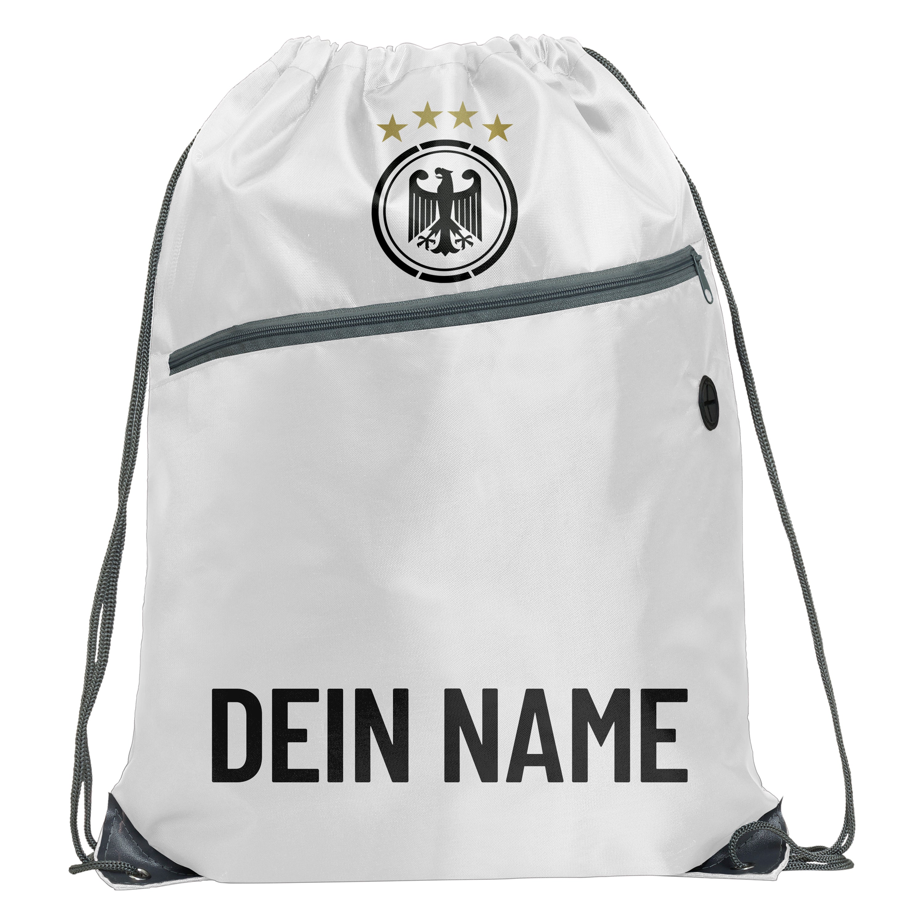Deutschland Fußball-Sportbeutel mit deinem Namen